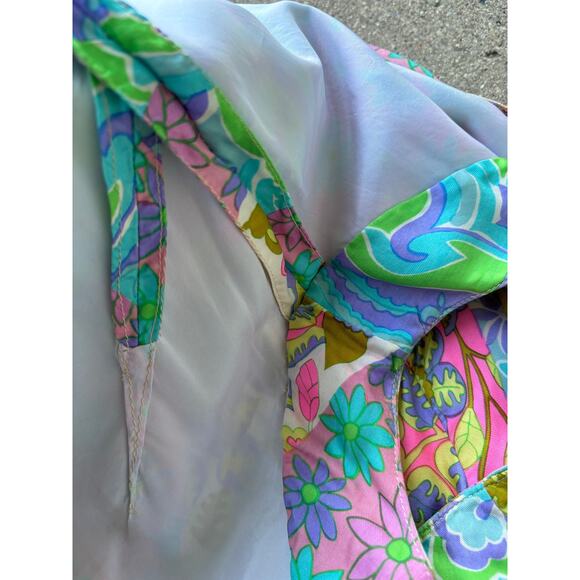 vintage 1960s shift dress I Magnin psychedelic flaw - Picture 4 of 4